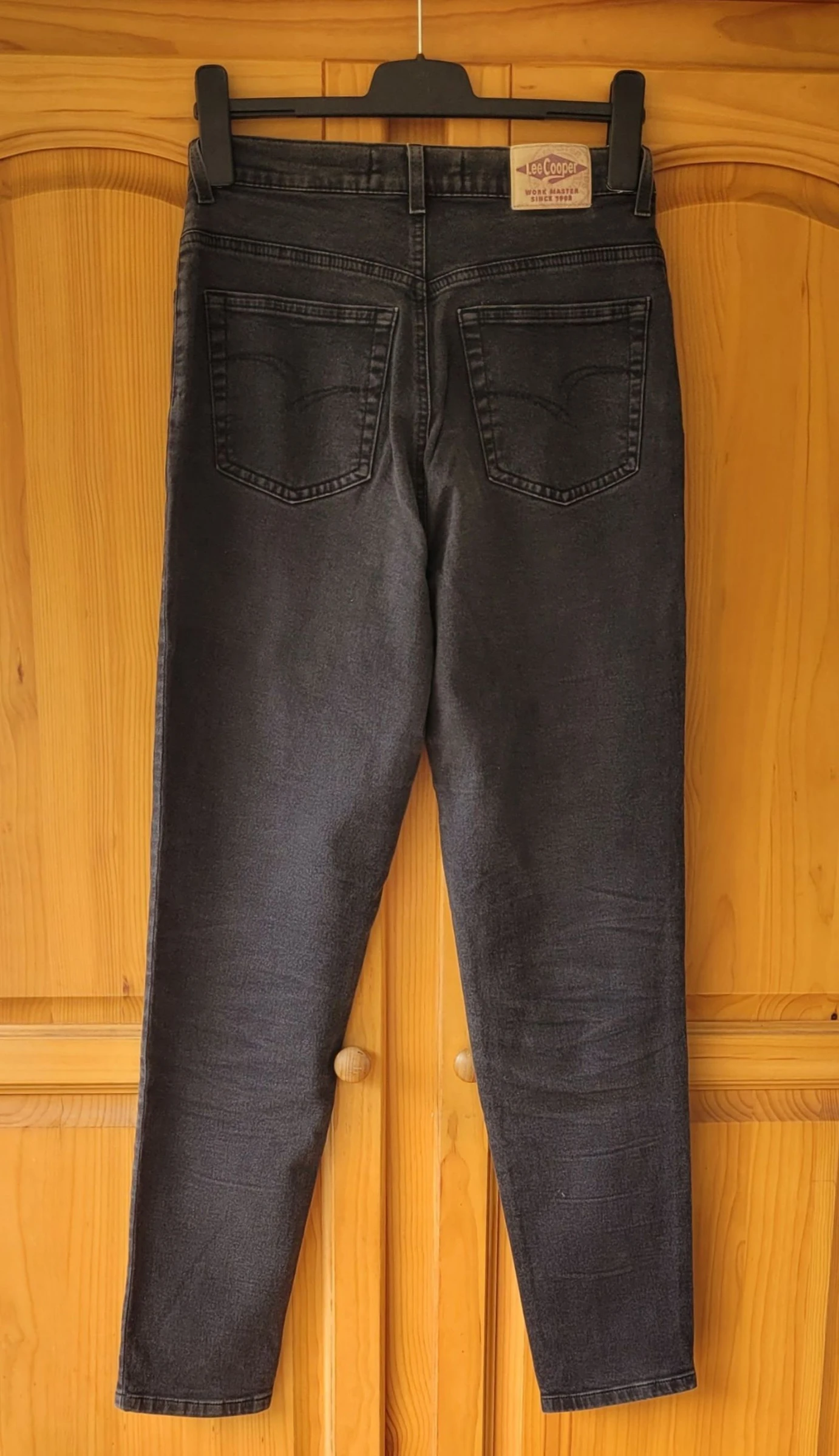 Lee Cooper Jeans TFr34/TXS-Modelo LC15-Corte Afilado e Cintura Alta - Cinza Escuro - em OT – photo 4